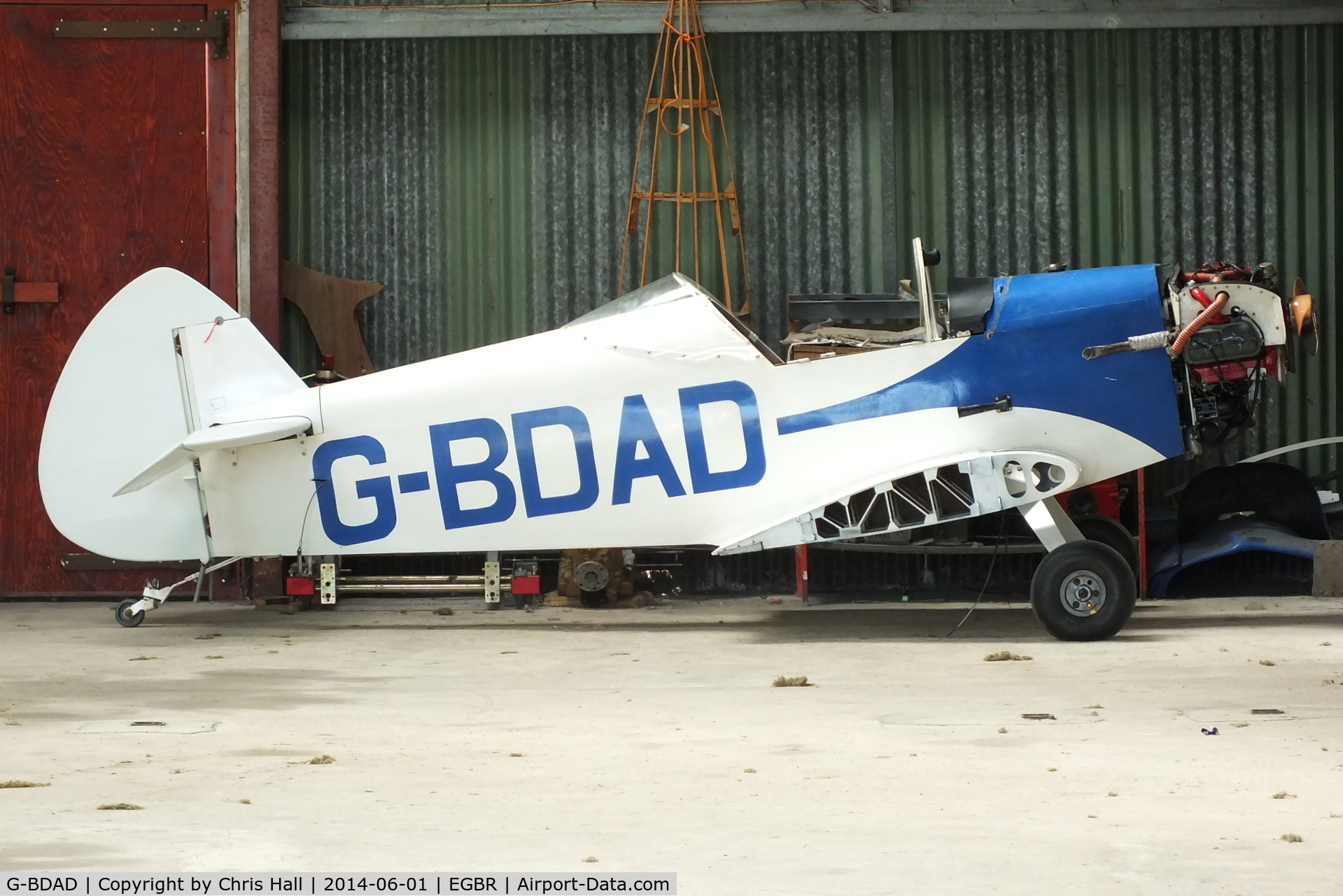 G-BDAD, 1976 Taylor JT-1 Monoplane C/N PFA 1453, at Breighton's Open Cockpit & Biplane Fly-in, 2014