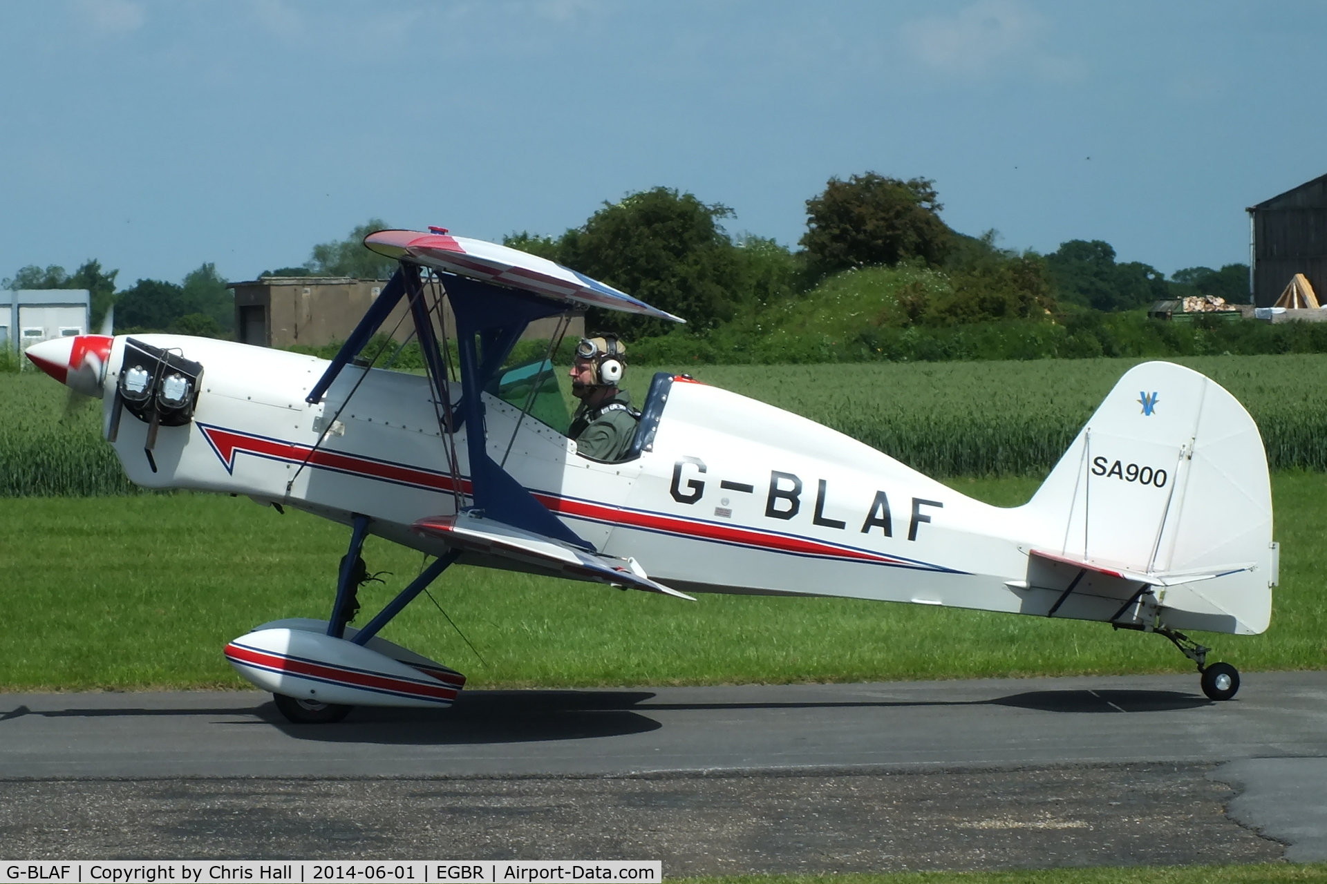 G-BLAF, 1987 Stolp SA-900 V-Star C/N PFA 106-10651, at Breighton's Open Cockpit & Biplane Fly-in, 2014