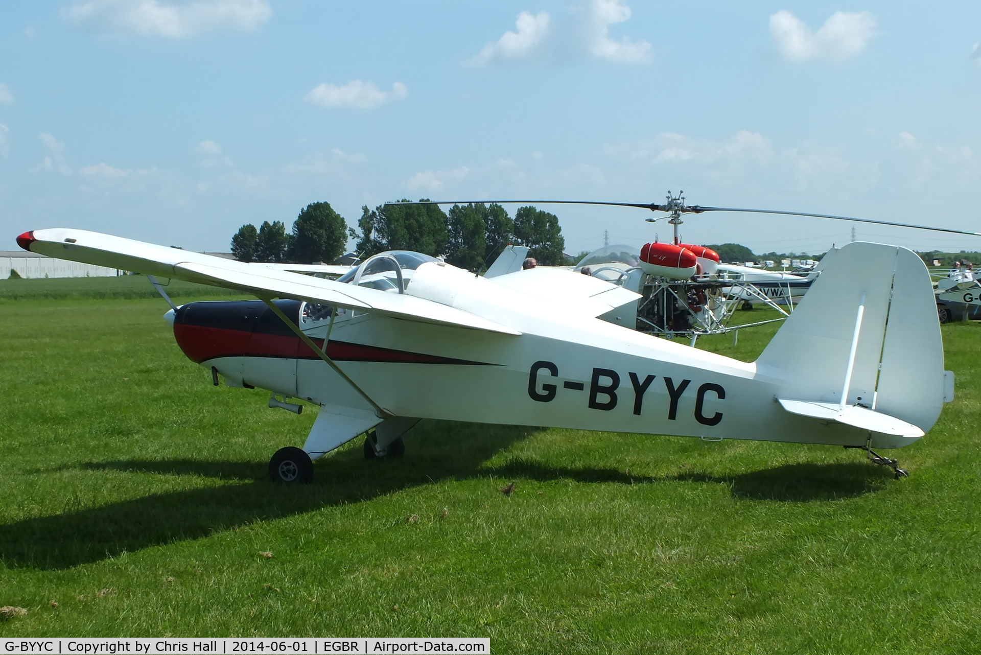 G-BYYC, 2000 Hapi Cygnet SF-2A C/N PFA 182-12311, at Breighton's Open Cockpit & Biplane Fly-in, 2014