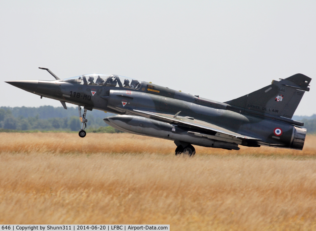 646, Dassault Mirage 2000D C/N 646, Participant of the Cazaux Spotterday 2014