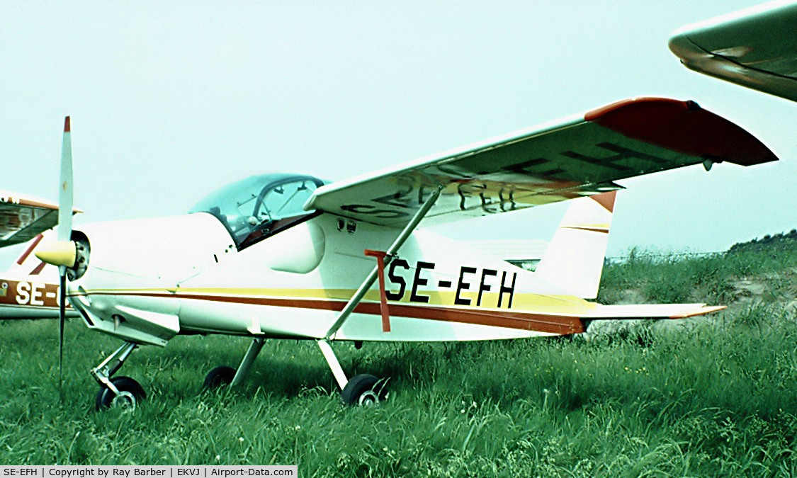 SE-EFH, 1963 Bolkow Bo-208C MFI-9 Junior C/N 21, Malmo MFI-9 Junior [21] Stauning~OY 05/06/1982 From a slide.