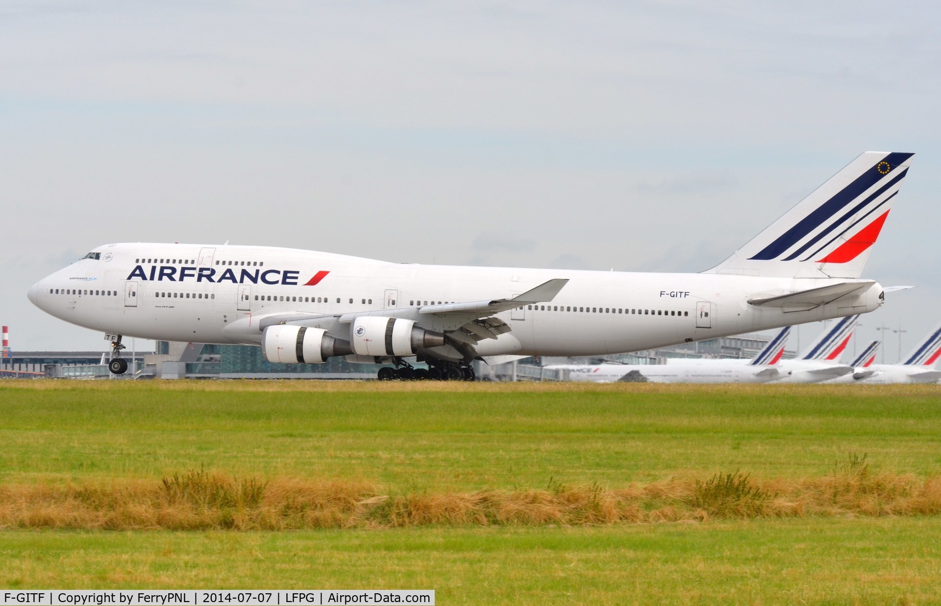 F-GITF, 1992 Boeing 747-428 C/N 25602, Air France B744 landing