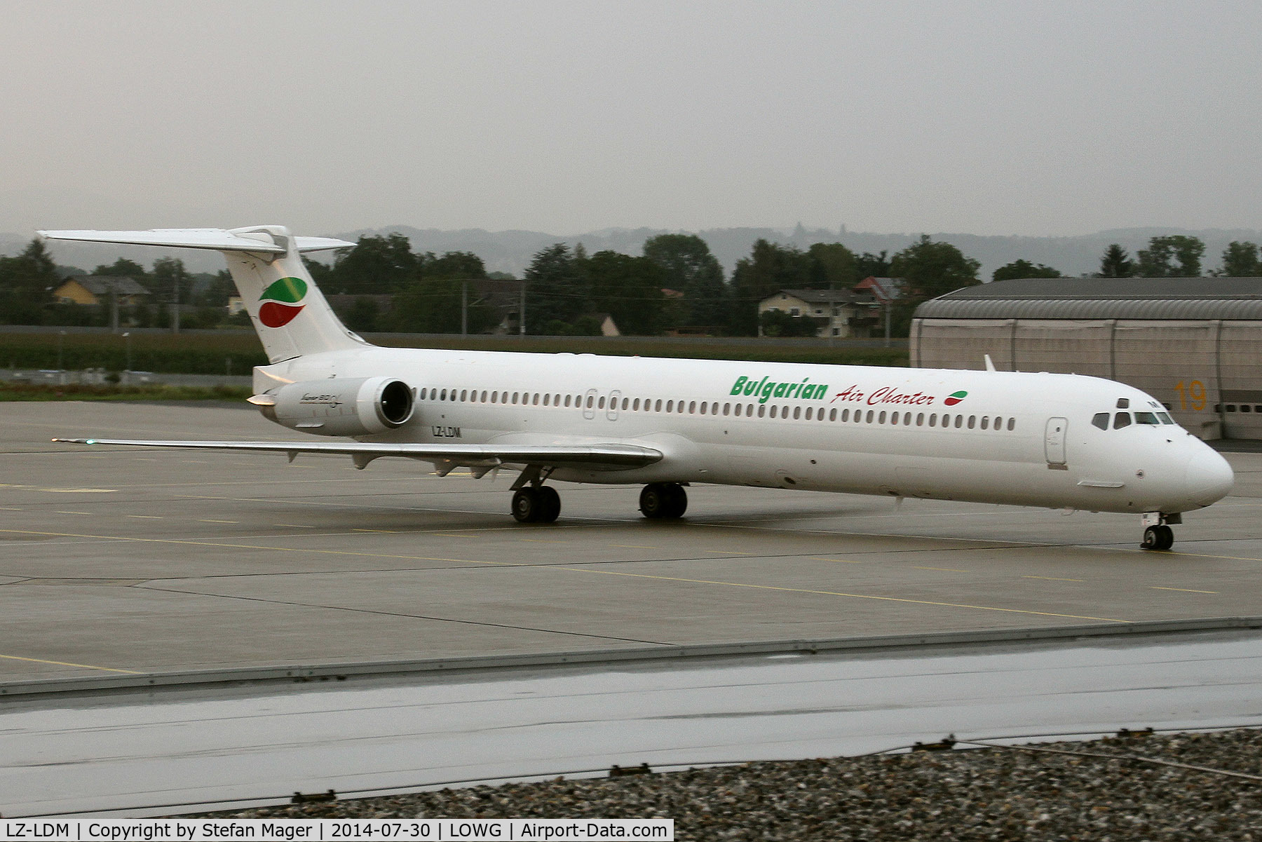 LZ-LDM, 1994 McDonnell Douglas MD-82 (DC-9-82) C/N 53228/2104, Bulgarian Air Charter MD-82 @ GRZ