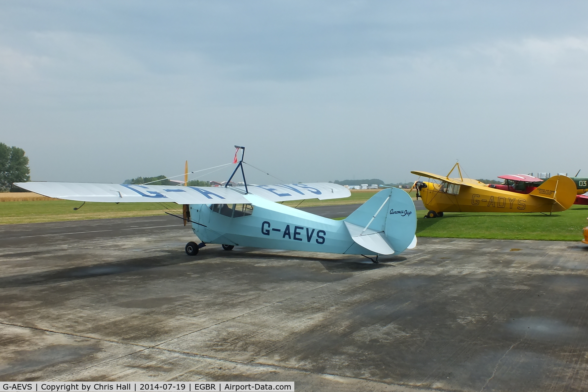 G-AEVS, 1937 Aeronca 100 C/N AB114, 'Jeeves' and 'Gladys'