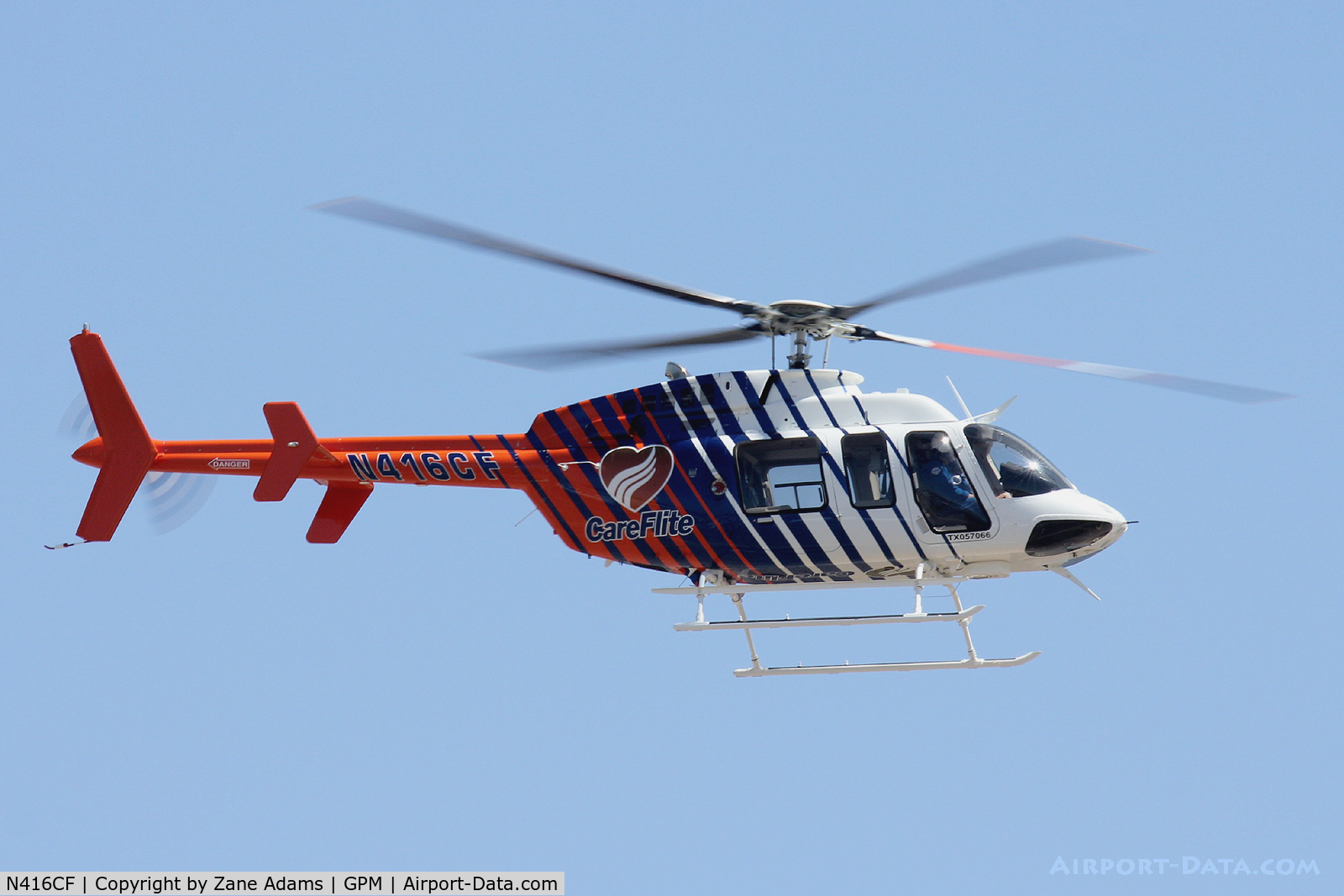 N416CF, 2013 Bell 407 C/N 54393, Careflite at Grand Prairie Municipal Airport