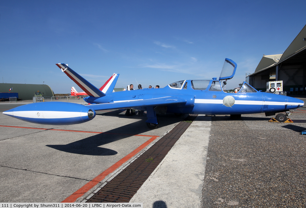 111, 1958 Fouga CM-170R Magister C/N 111, Participant of the Cazaux AFB Spotterday 2014... in static display