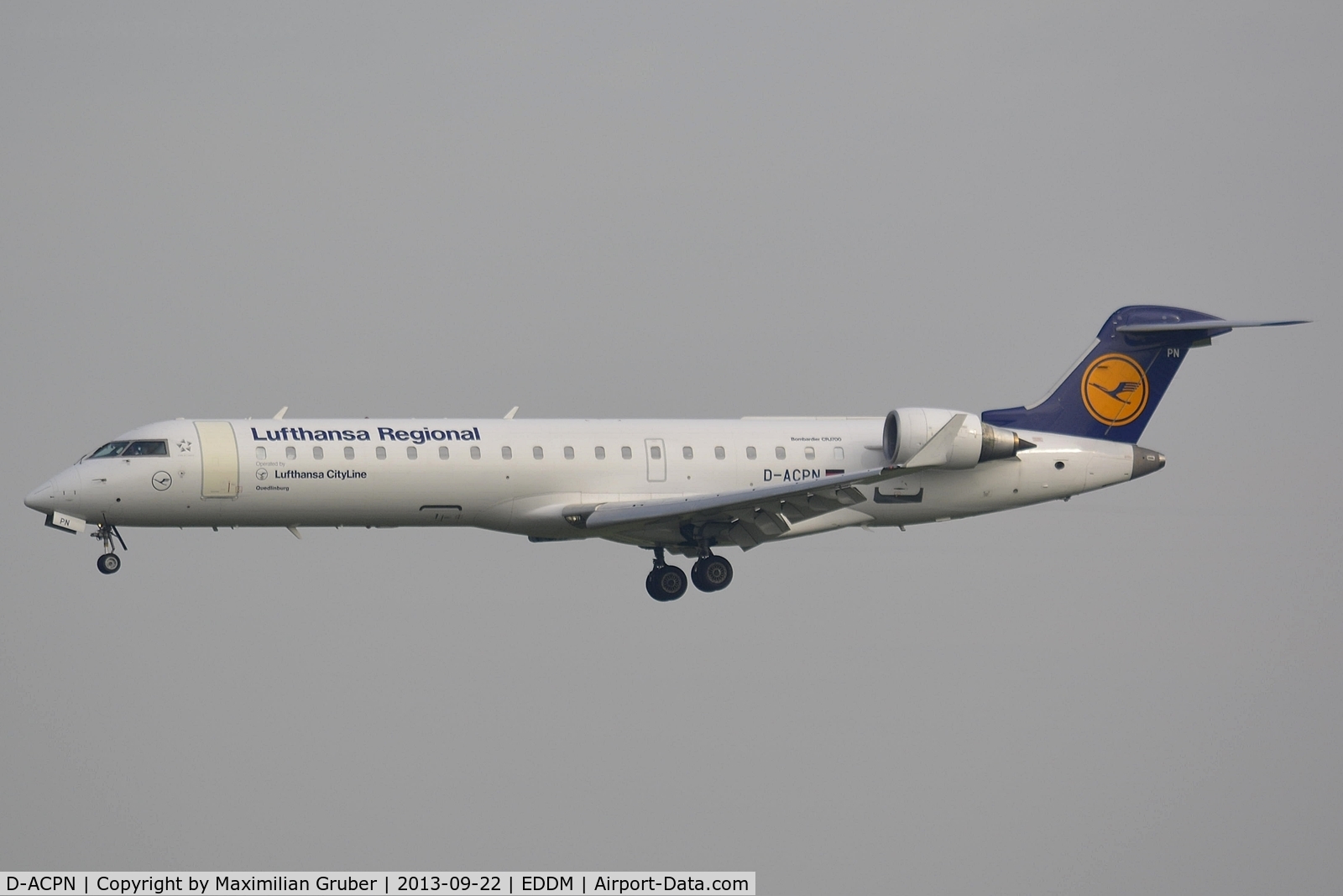 D-ACPN, 2003 Bombardier CRJ-701ER (CL-600-2C10) Regional Jet C/N 10083, Lufthansa Cityline
