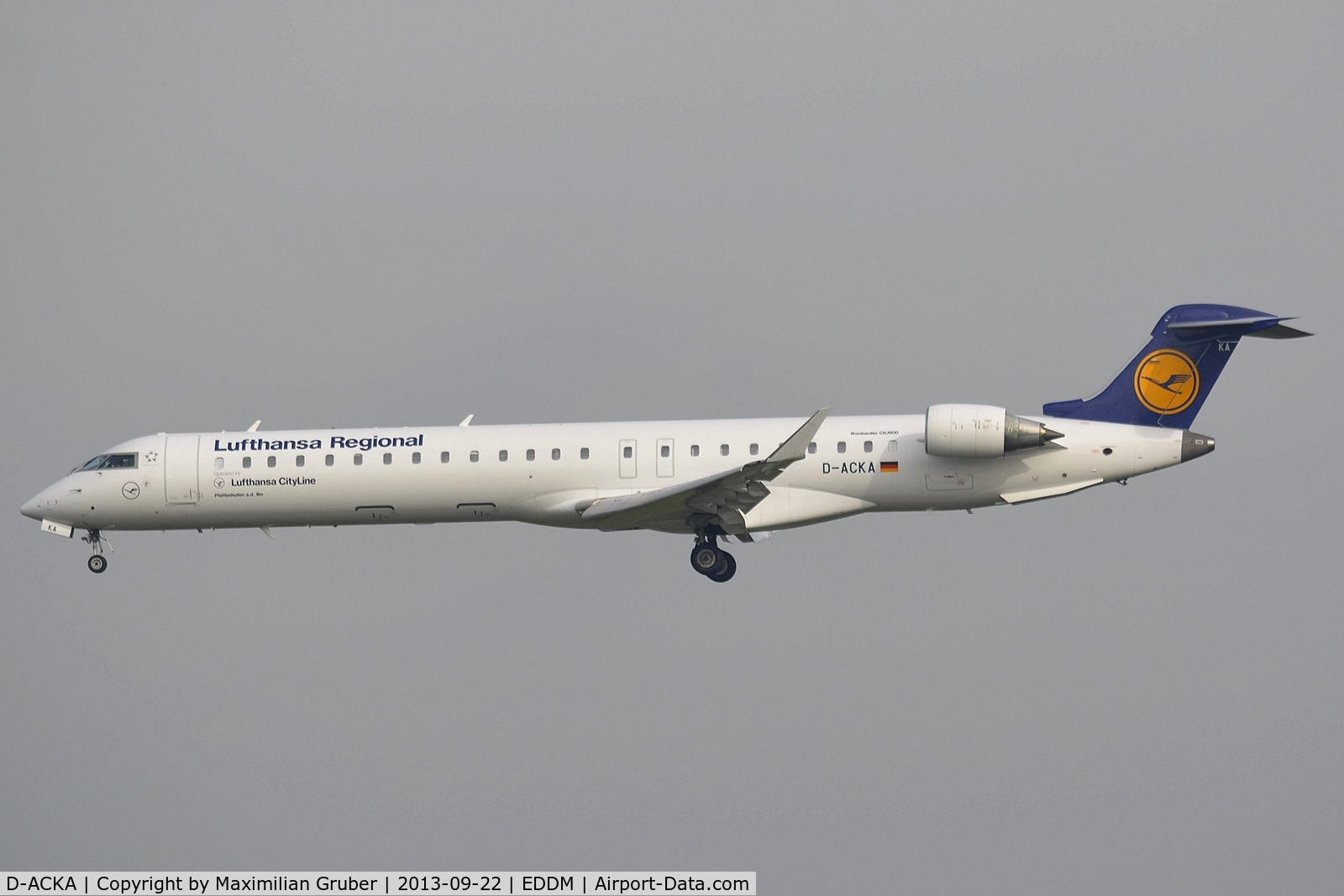 D-ACKA, 2006 Bombardier CRJ-900LR (CL-600-2D24) C/N 15072, Lufthansa Cityline