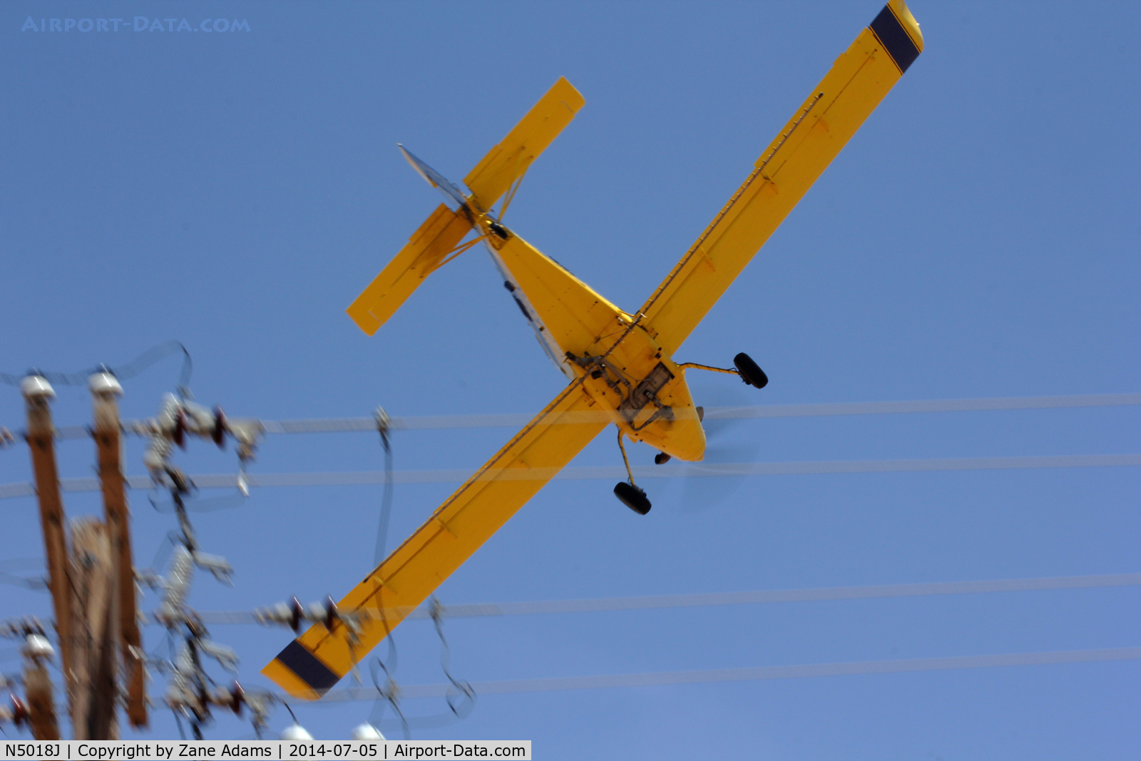 N5018J, 1997 Air Tractor Inc AT-502B C/N 502B-0432, Working near Morton, TX