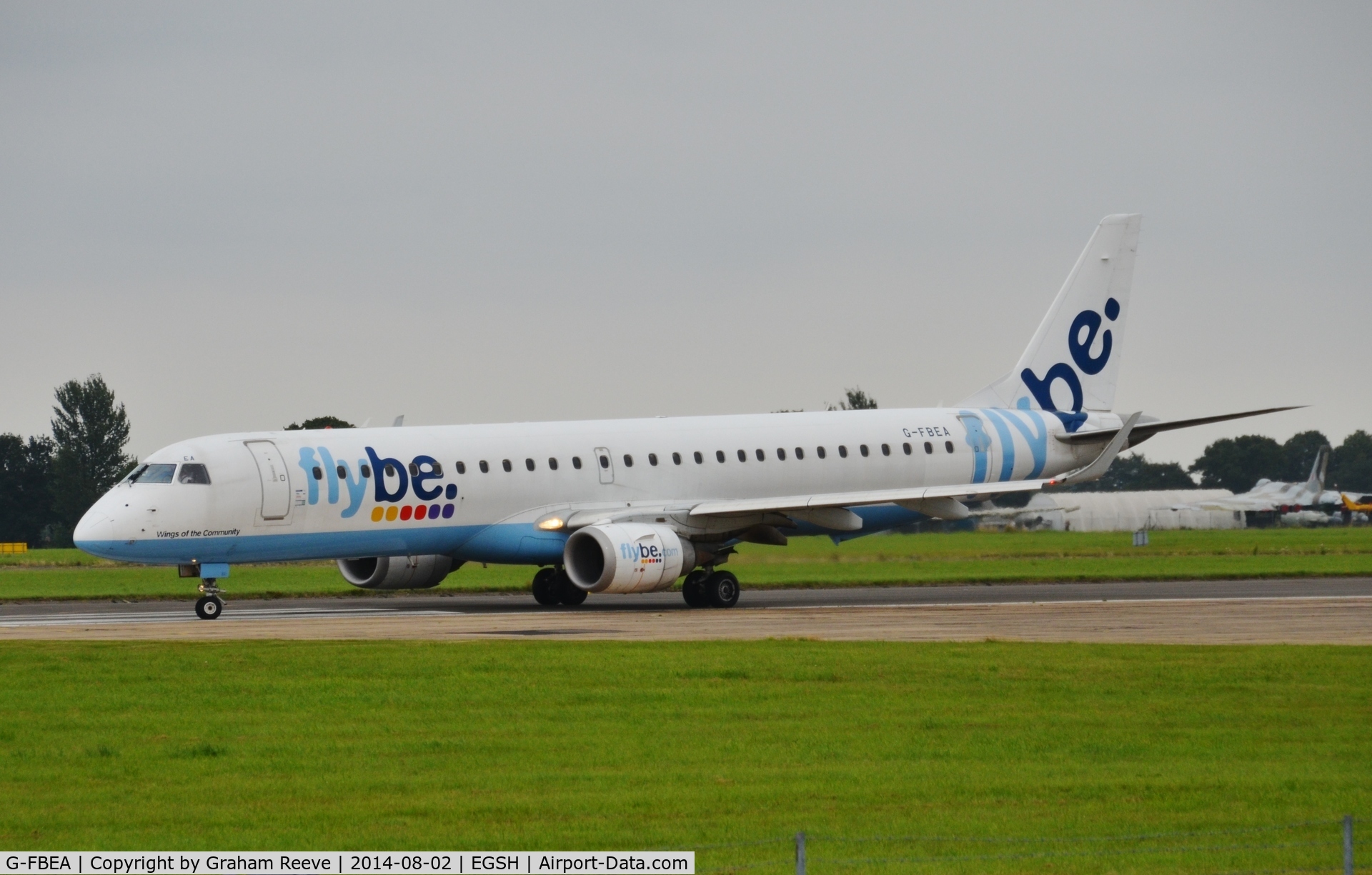 G-FBEA, 2006 Embraer 195LR (ERJ-190-200LR) C/N 19000029, About to depart on runway 