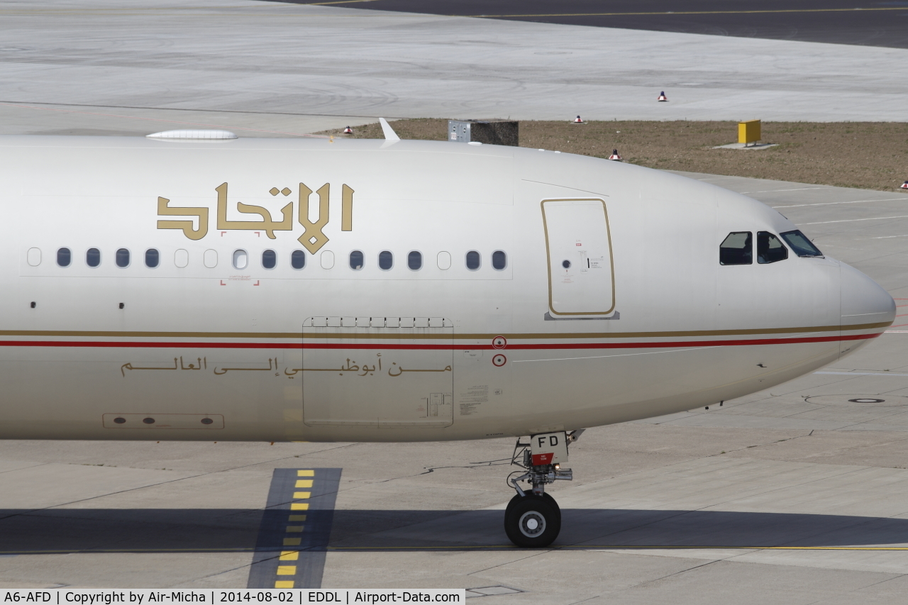 A6-AFD, 2011 Airbus A330-343X C/N 1205, Etihad Airways