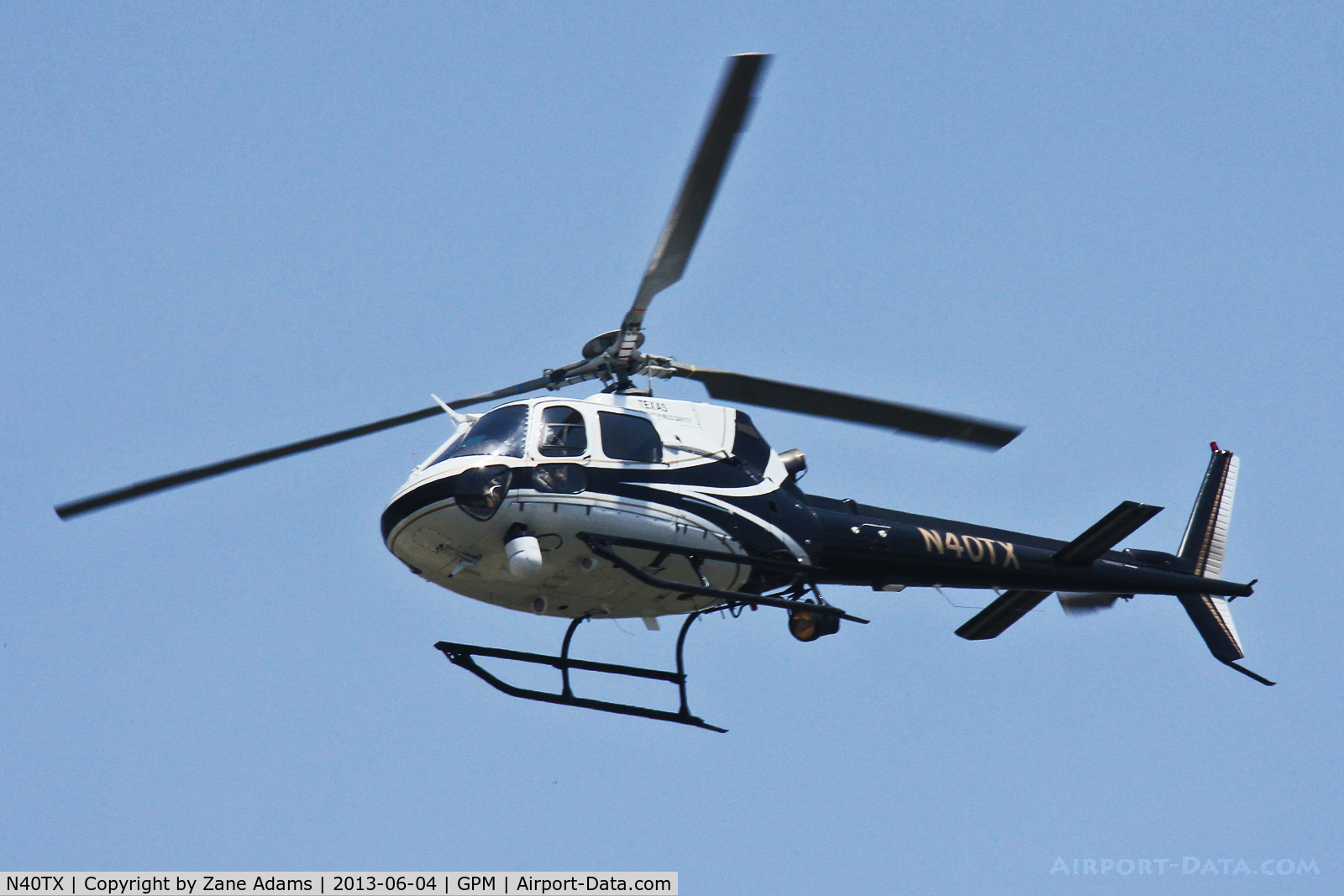 N40TX, 2002 Eurocopter AS-350B-2 Ecureuil C/N 3586, Texas DPS helicopter over Grand Prairie, TX