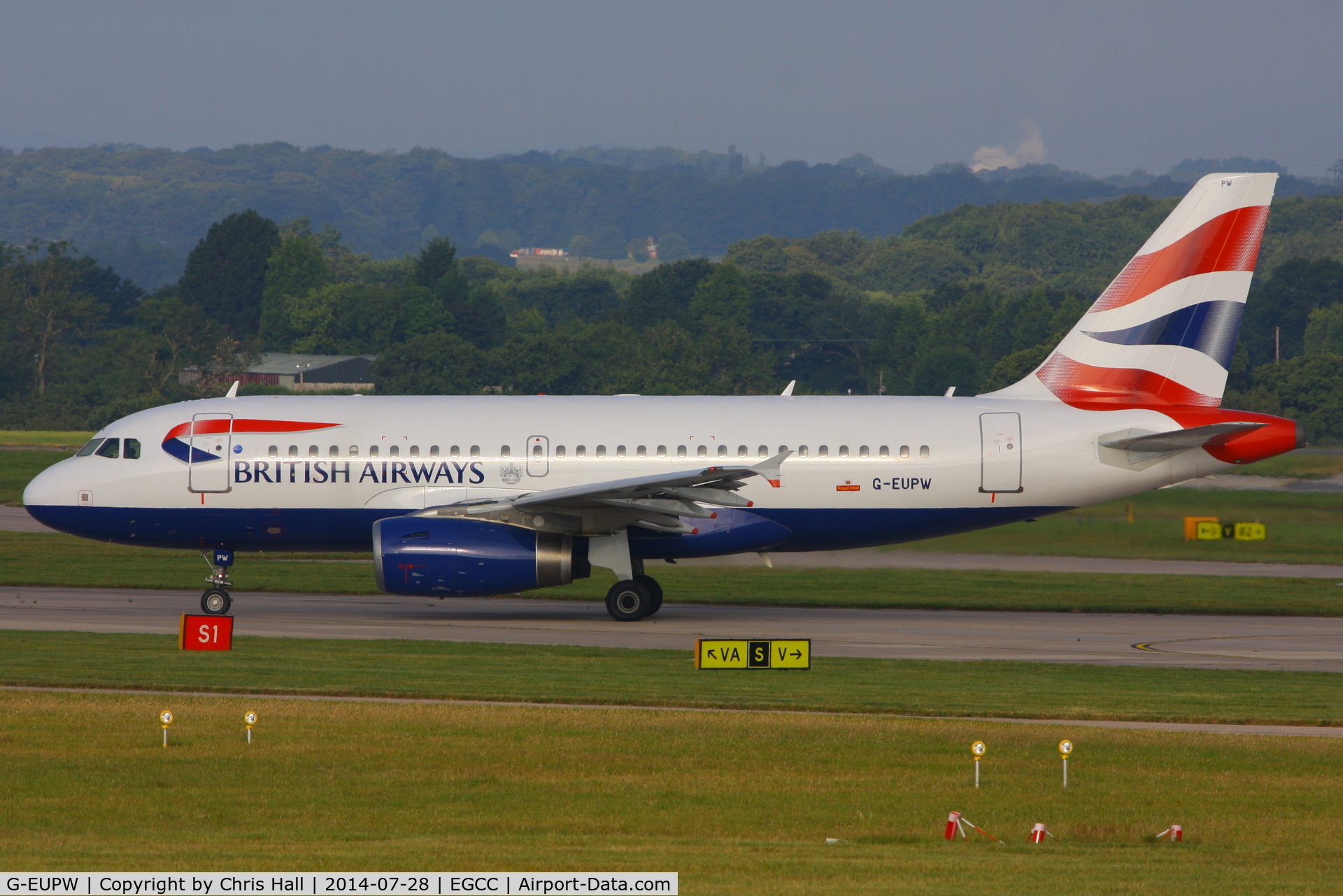 G-EUPW, 2001 Airbus A319-131 C/N 1440, British Airways