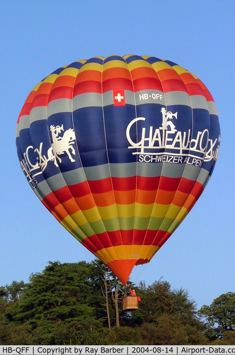 HB-QFF, 1998 Cameron Balloons A-120 C/N 4481, Cameron A-210 HAFB [4481] Ashton Court~G 14/08/2004