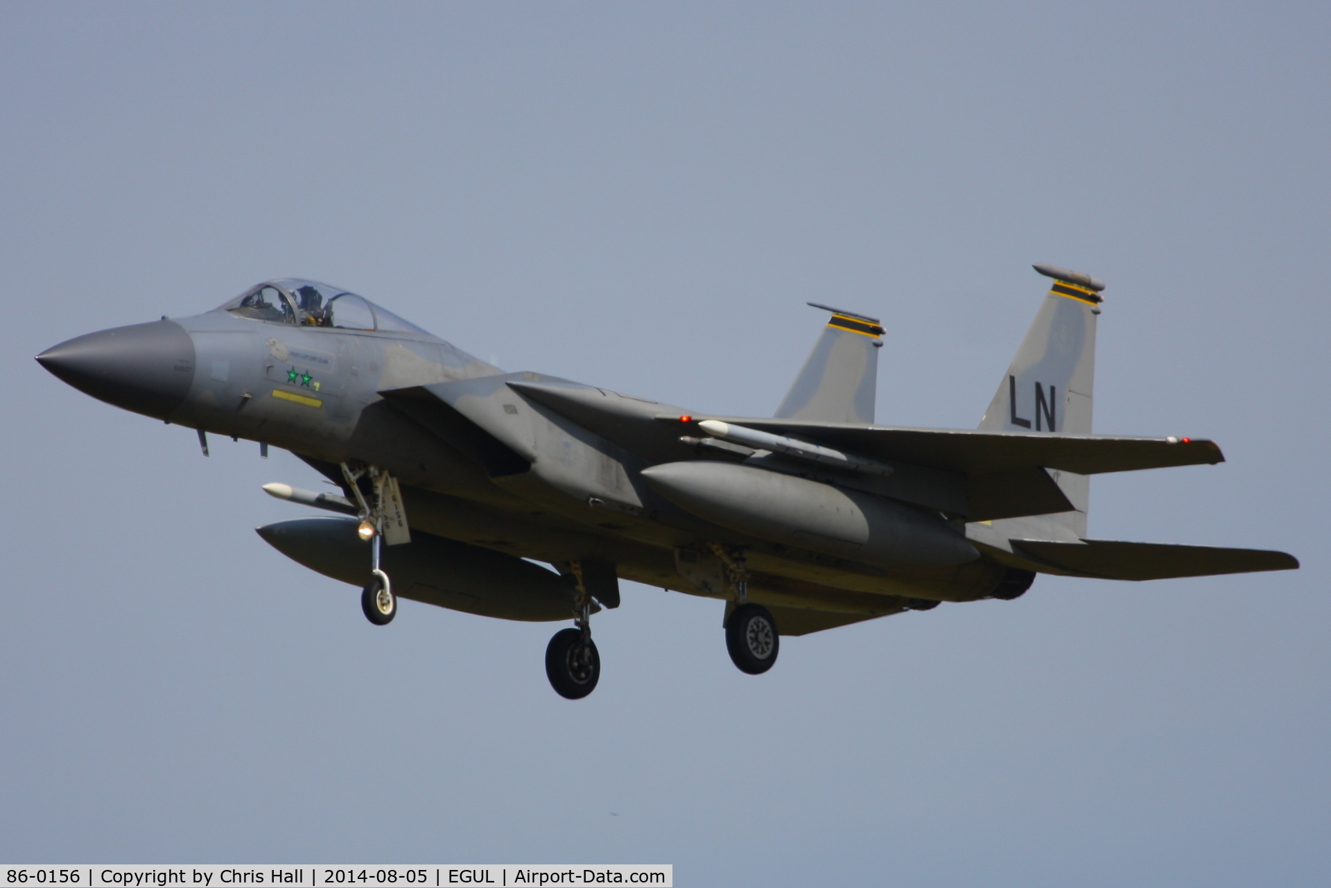 86-0156, 1986 McDonnell Douglas F-15C Eagle C/N 1003/C384, 493rd Fighter Squadron, ‘Grim Reapers’