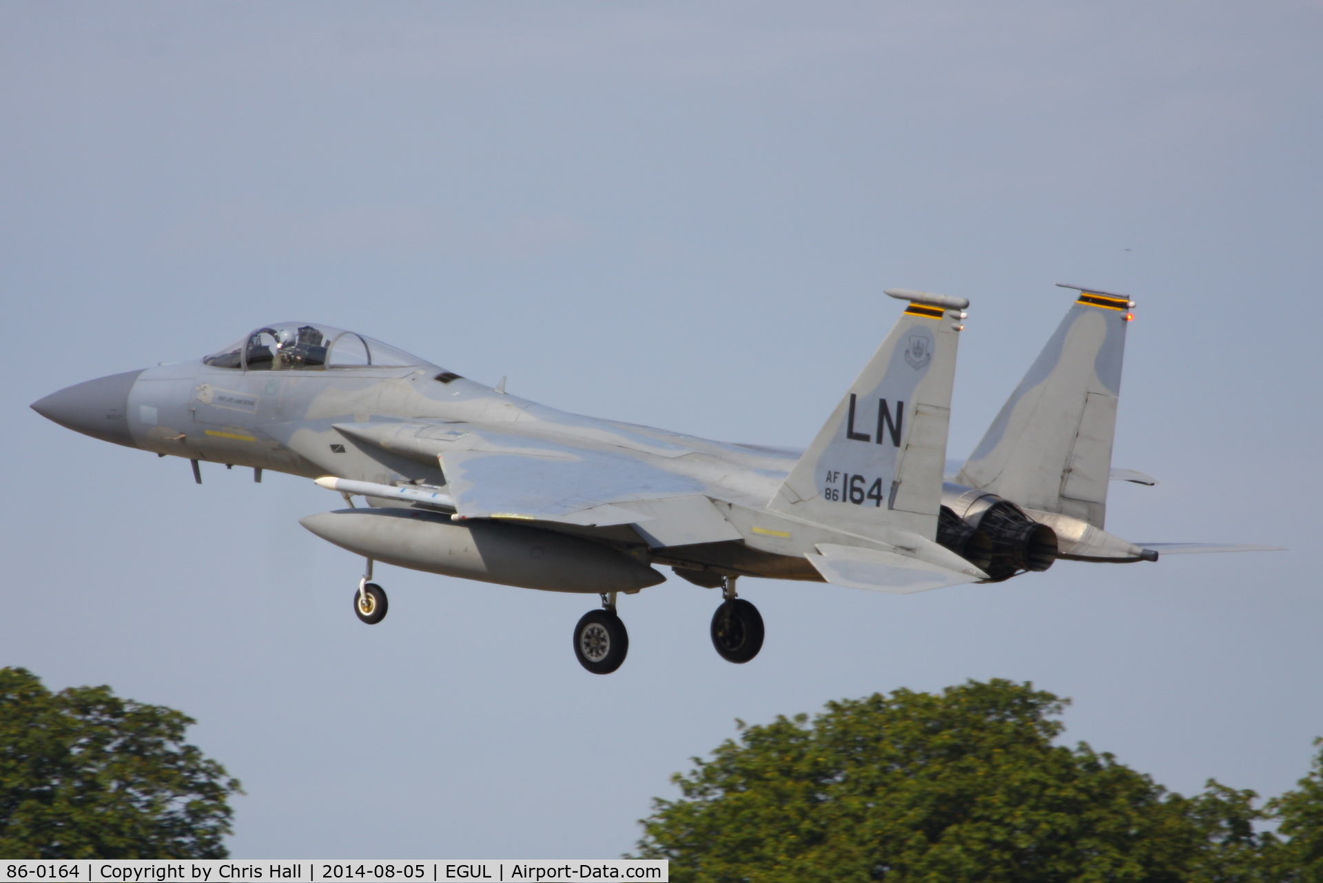 86-0164, 1986 McDonnell Douglas F-15C Eagle C/N 1011/C392, 493rd Fighter Squadron, ‘Grim Reapers’