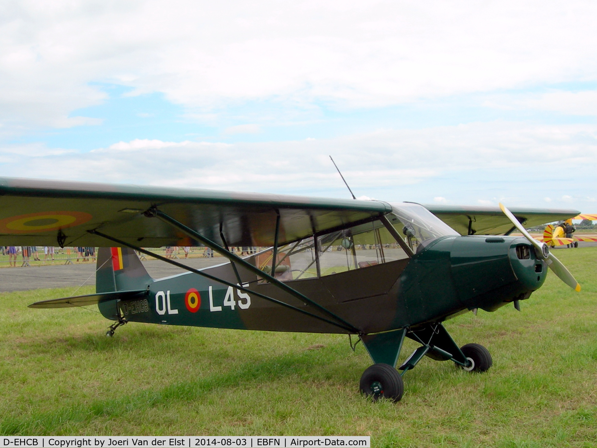 D-EHCB, 1953 Piper L-18C Super Cub (PA-18-95) C/N 18-3219, Fly-in Koksijde 2014