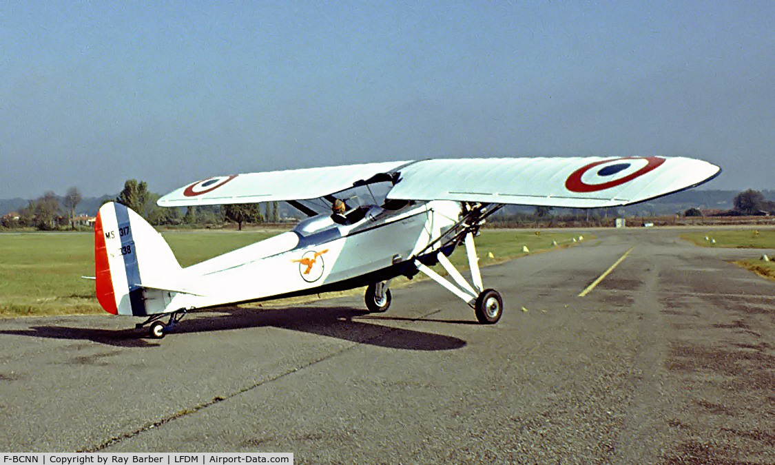 F-BCNN, Morane-Saulnier MS.317 C/N 338, Morane-Saulnier MS.317 [6592/338] Marmande-Virazeil~F 20/09/1982. From a slide.