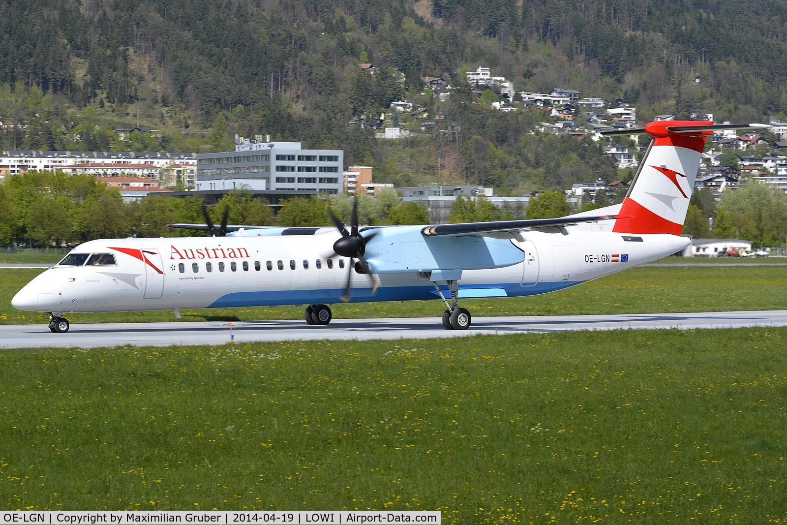 OE-LGN, 2010 De Havilland Canada DHC-8-402Q Dash 8 C/N 4326, Austrian (Tyrolean)