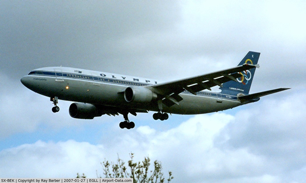 SX-BEK, 1992 Airbus A300B4-605R C/N 632, Airbus A300B4-605R [632] (Olympic Airways) Heathrow~G 11/04/1999. On finals 27L.