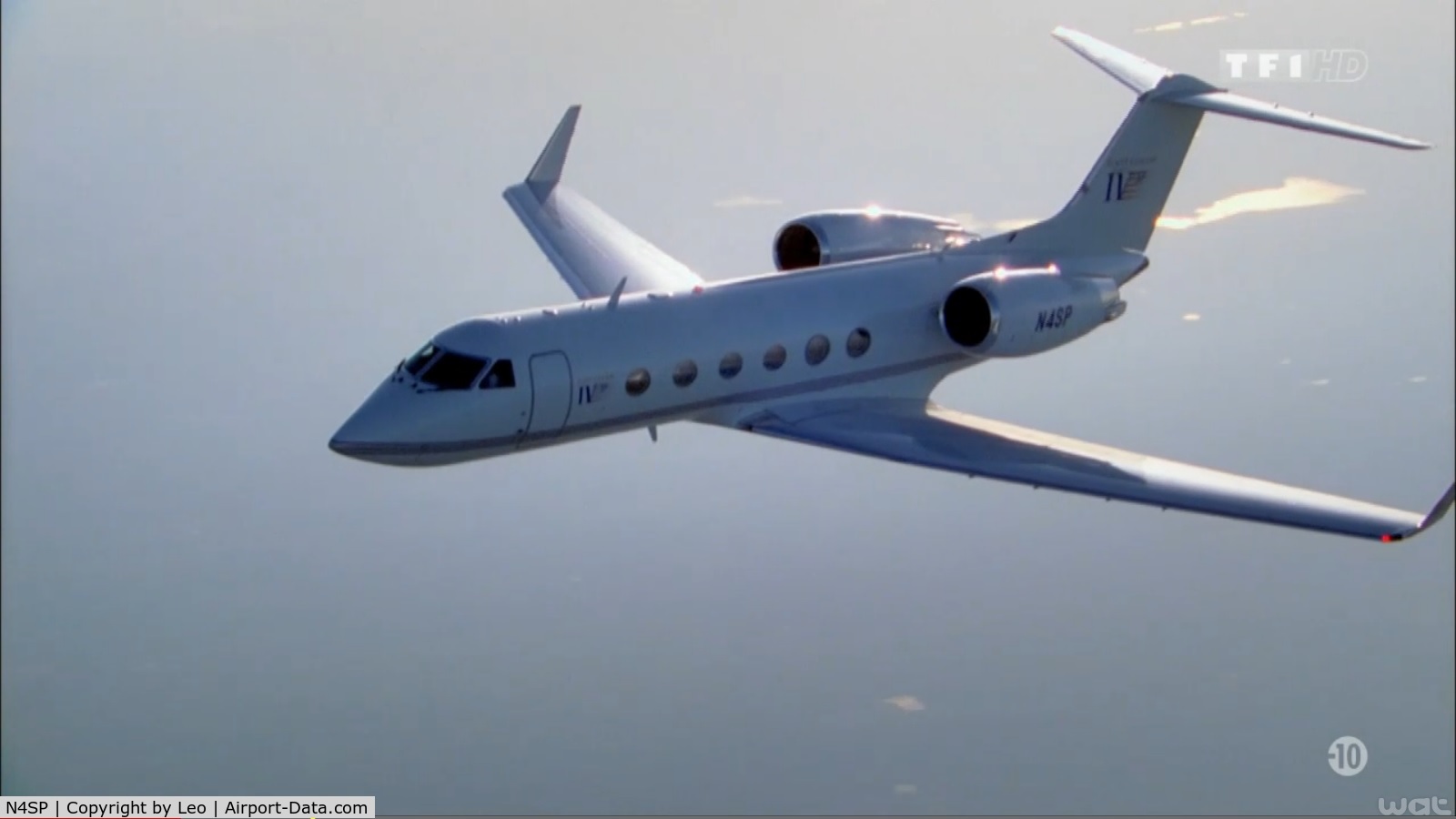 N4SP, 1999 Gulfstream Aerospace G-IV C/N 1388, from the air