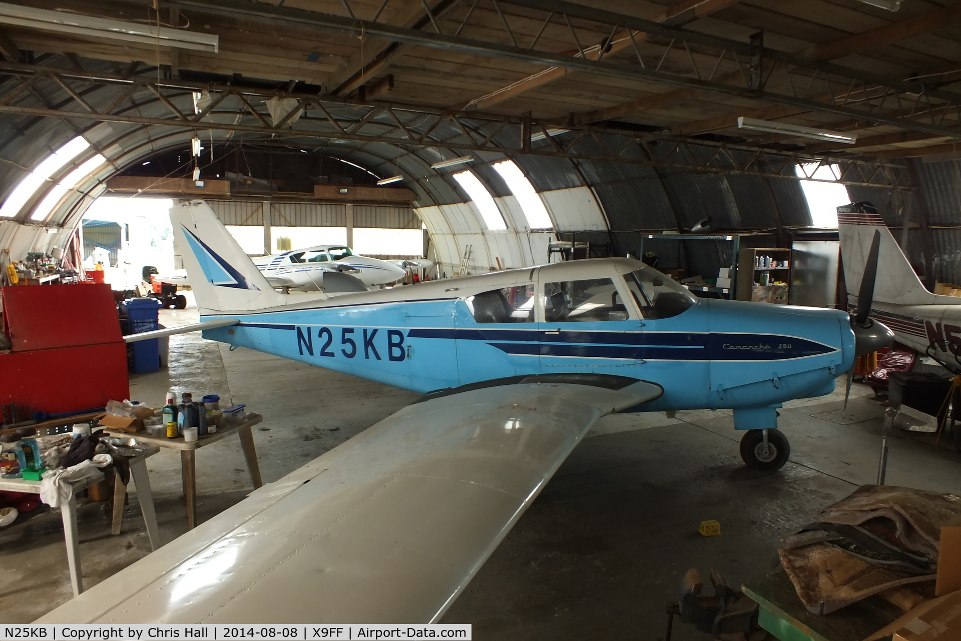 N25KB, Piper PA-24-250 Comanche C/N 243034, at Farley Farm Strip