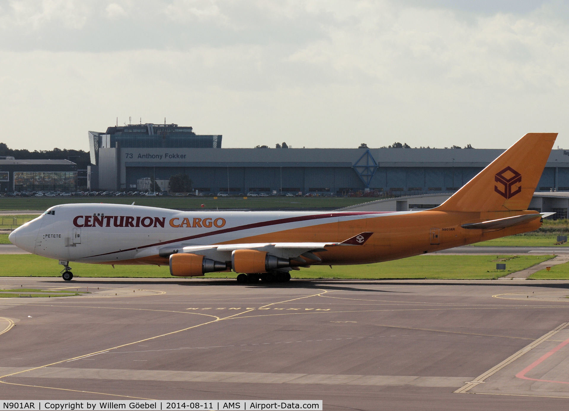 N901AR, 1997 Boeing 747-4R7F/SCD C/N 25868, Taxi to runway 24 of Schiphol Airport