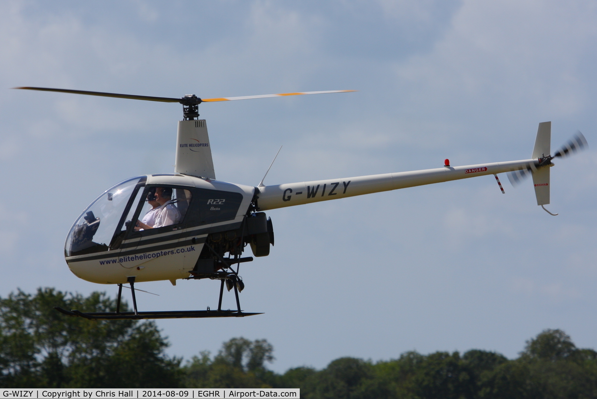 G-WIZY, 1986 Robinson R22 Beta C/N 0566, at Goodwood airfield