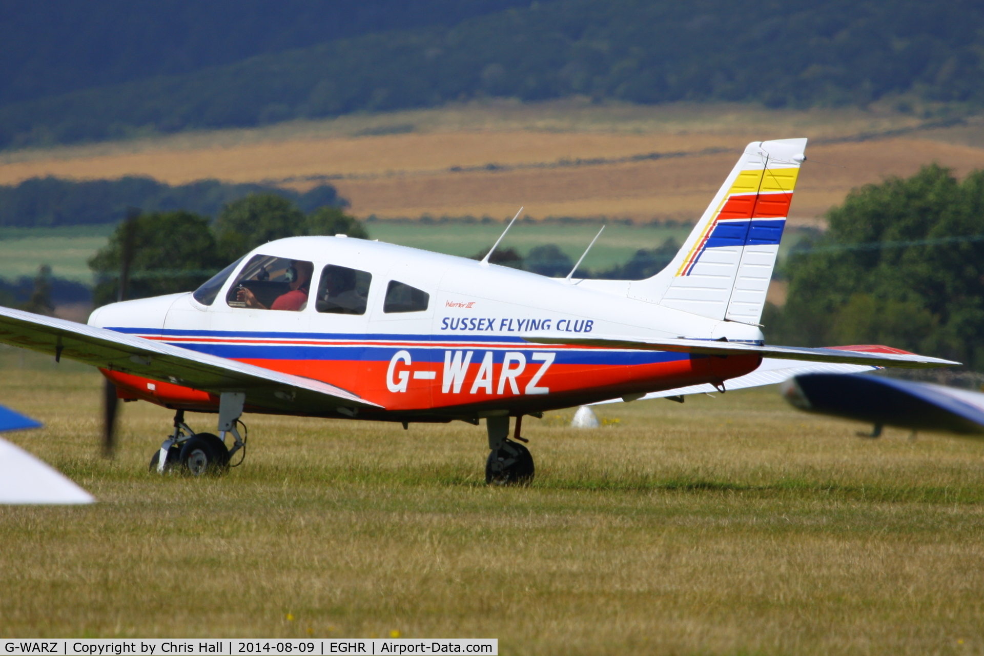 G-WARZ, 1997 Piper PA-28-161 Cherokee Warrior III C/N 28-42025, at Goodwood airfield