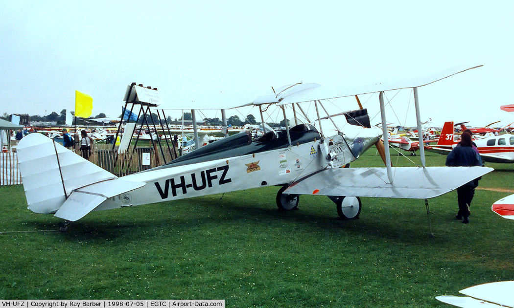 VH-UFZ, 1927 Avro 594 Avian IV C/N R3/AV/127, Avro 594 Avian II [R3/AV/127] Cranfield~G 05/07/1998