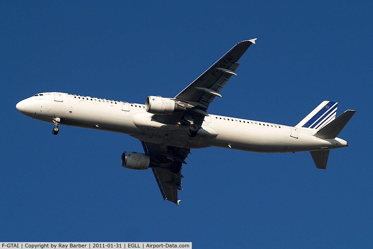 F-GTAI, 2000 Airbus A321-211 C/N 1299, Airbus A321-211 [1299] (Air France) Home~G 31/01/2011. On approach 27R.