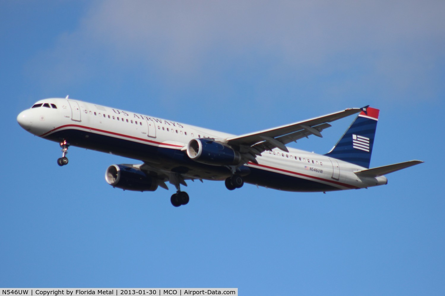 N546UW, 2011 Airbus A321-231 C/N 4885, US Airways A321