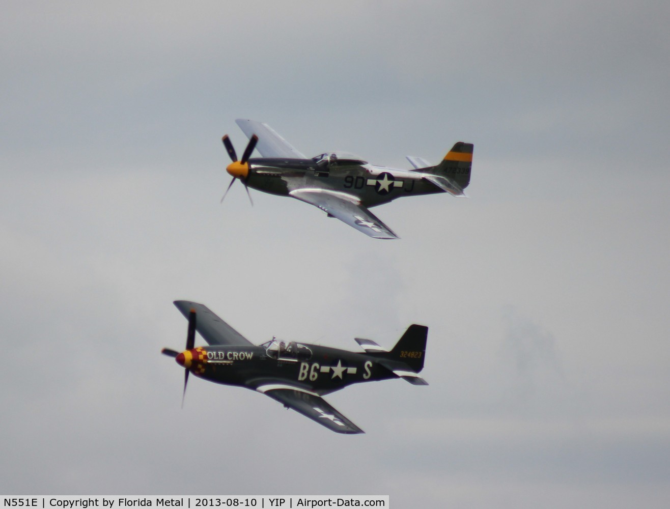 N551E, 1943 North American P-51B-1NA Mustang C/N 102-24700, Old Crow P-51B