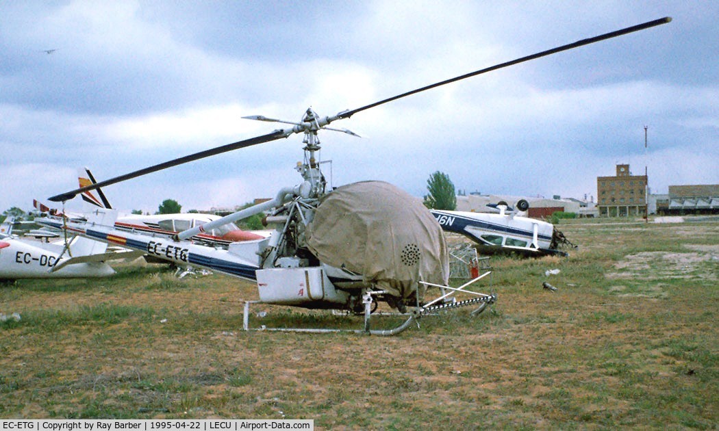 EC-ETG, Hiller UH-12E C/N 5067, Hiller UH-12 J3 Raven [5067] Madrid-Cuatro Vientos~EC 22/04/1995