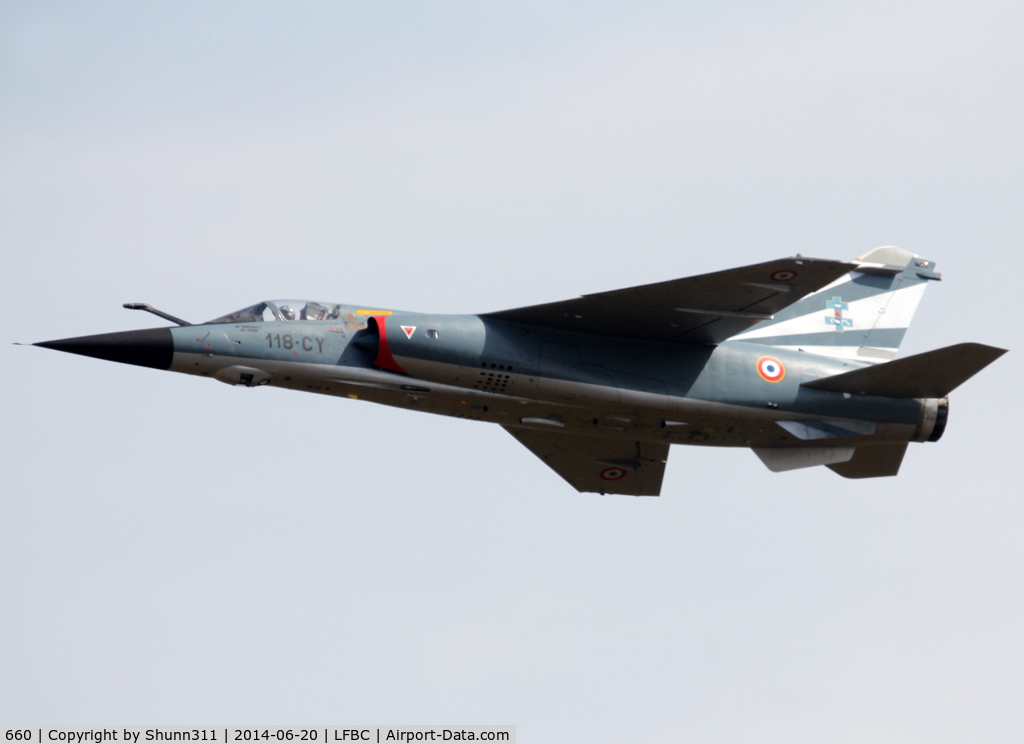 660, Dassault Mirage F.1CR C/N 660, Participant of the Cazaux AFB Spotterday 2014