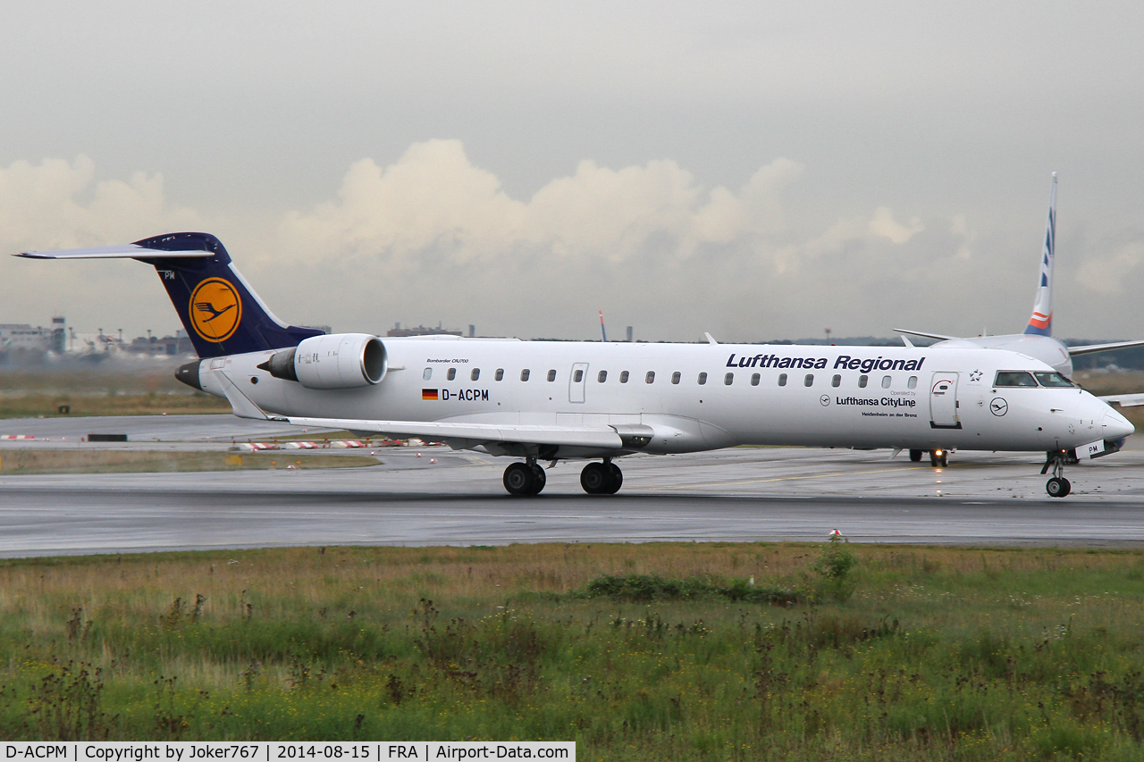D-ACPM, 2003 Bombardier CRJ-701ER (CL-600-2C10) Regional Jet C/N 10080, Lufthansa Regional (CityLine)