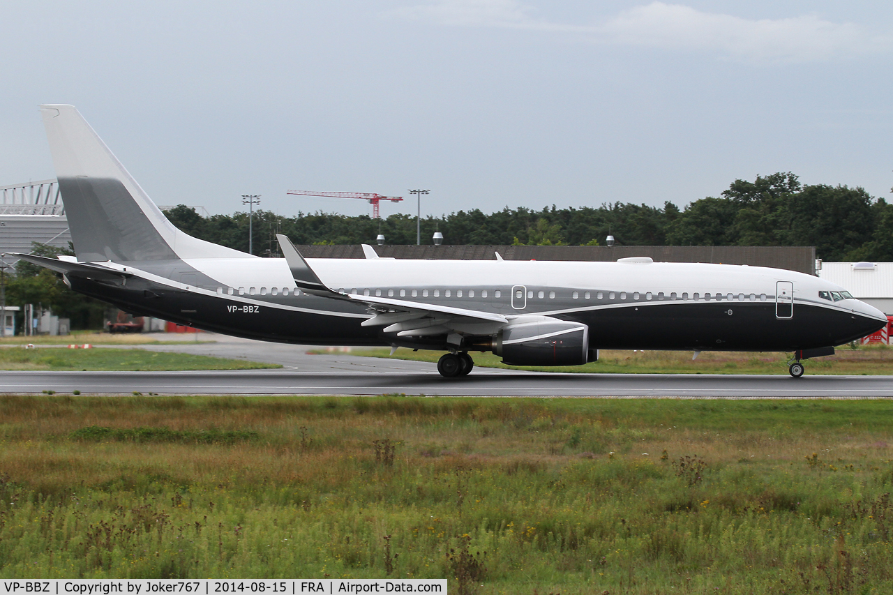 VP-BBZ, 2012 Boeing 737-8LX BBJ2 C/N 39899, Gama Aviation