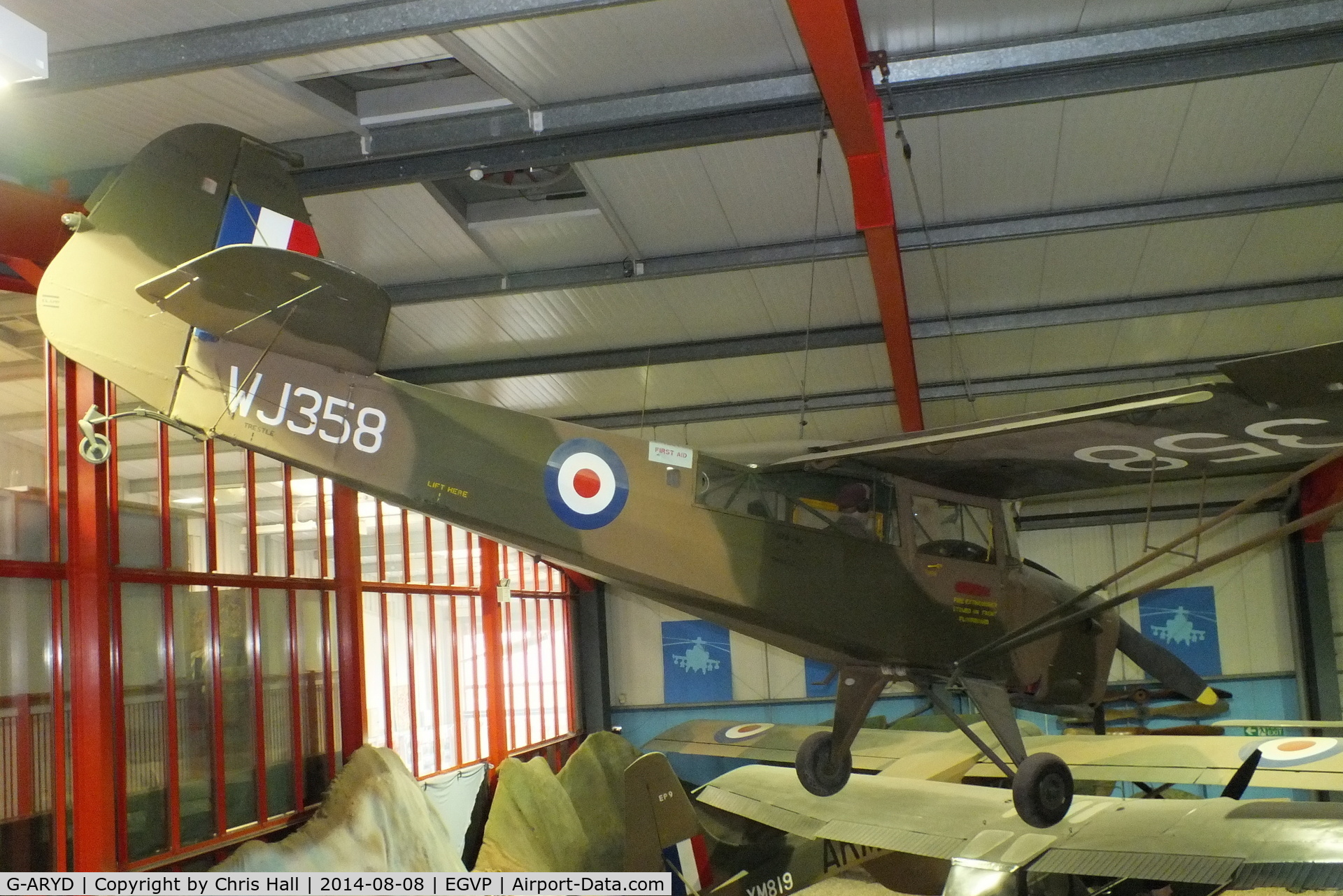 G-ARYD, 1952 Auster AOP.6 C/N Not found G-ARYD/WJ358, Museum of Army Flying, Middle Wallop