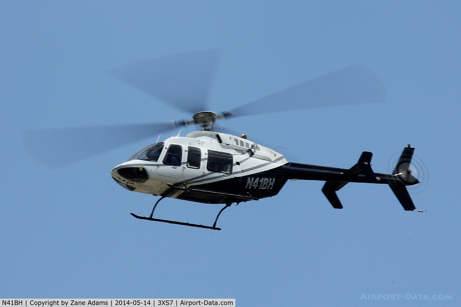 N41BH, 1997 Bell 407 C/N 53183, Flying at the Bell Helicopter Training Facility - Fort Worth, TX