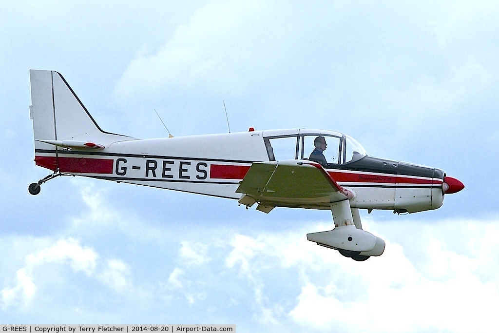 G-REES, 1965 SAN Jodel D-140C Mousquetaire III C/N 156, Visitor to the 2014 Midland Spirit Fly-In at Bidford Gliding Centre