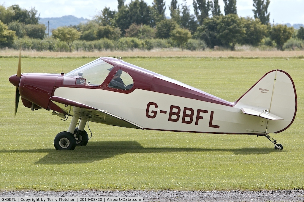 G-BBFL, 1960 Gardan GY-201 Minicab C/N 21, Visitor to the 2014 Midland Spirit Fly-In at Bidford Gliding Centre