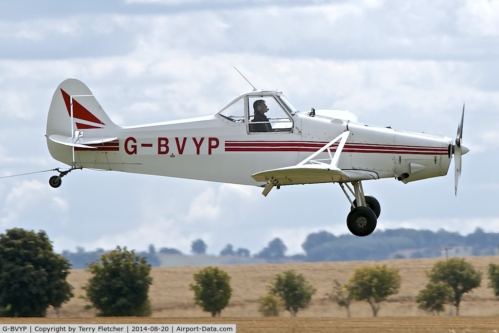 G-BVYP, 1965 Piper PA-25-235 Pawnee C/N 25-3481, Visitor to the 2014 Midland Spirit Fly-In at Bidford Gliding Centre