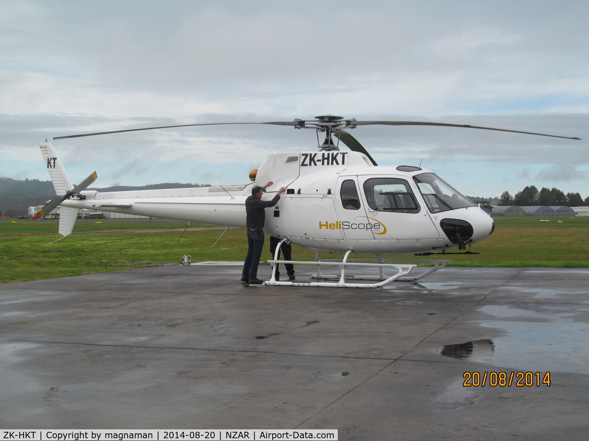 ZK-HKT, Aerospatiale AS-350B-2 Ecureuil C/N 2330, ready for export to PNG