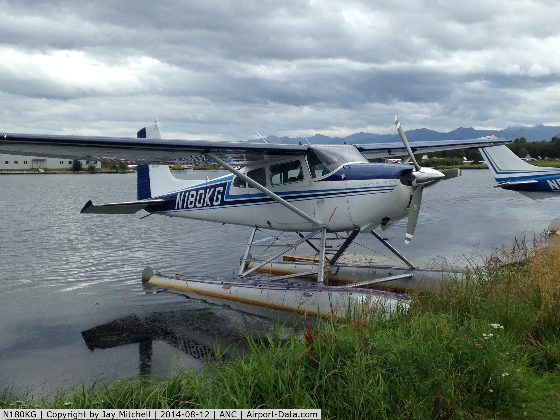 N180KG, 1961 Cessna 180D C/N 18051018, Near Anchorage . Early August 2014.