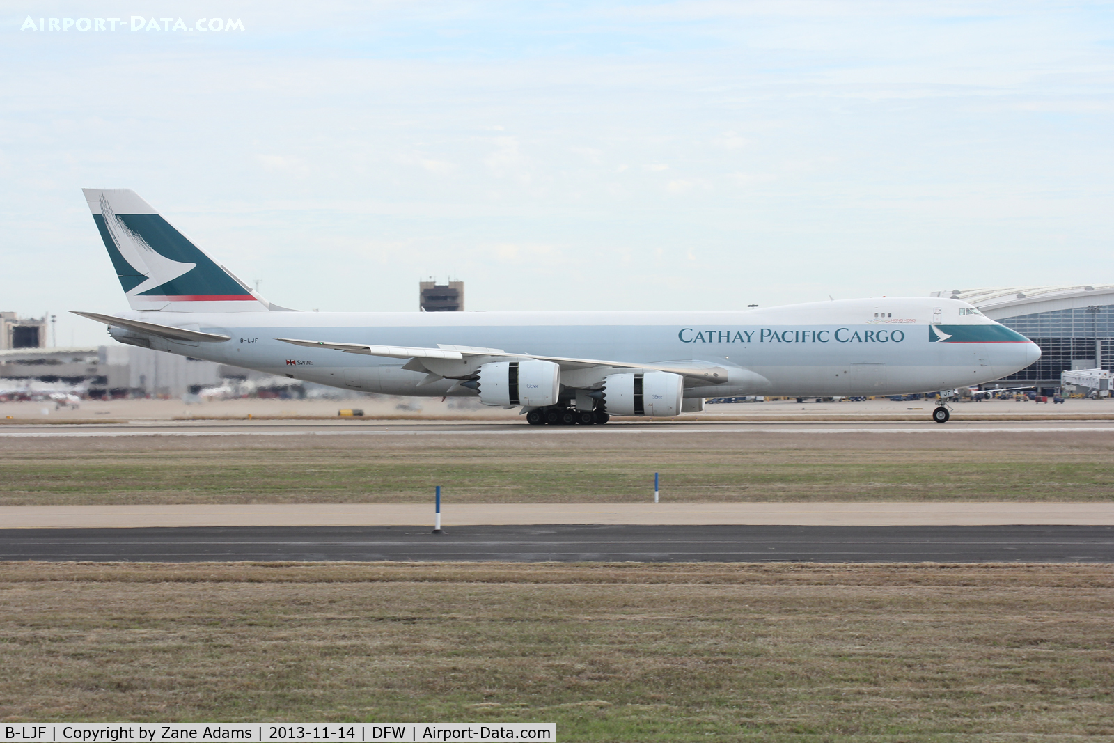 B-LJF, 2011 Boeing 747-867F/SCD C/N 39243, At DFW Airport