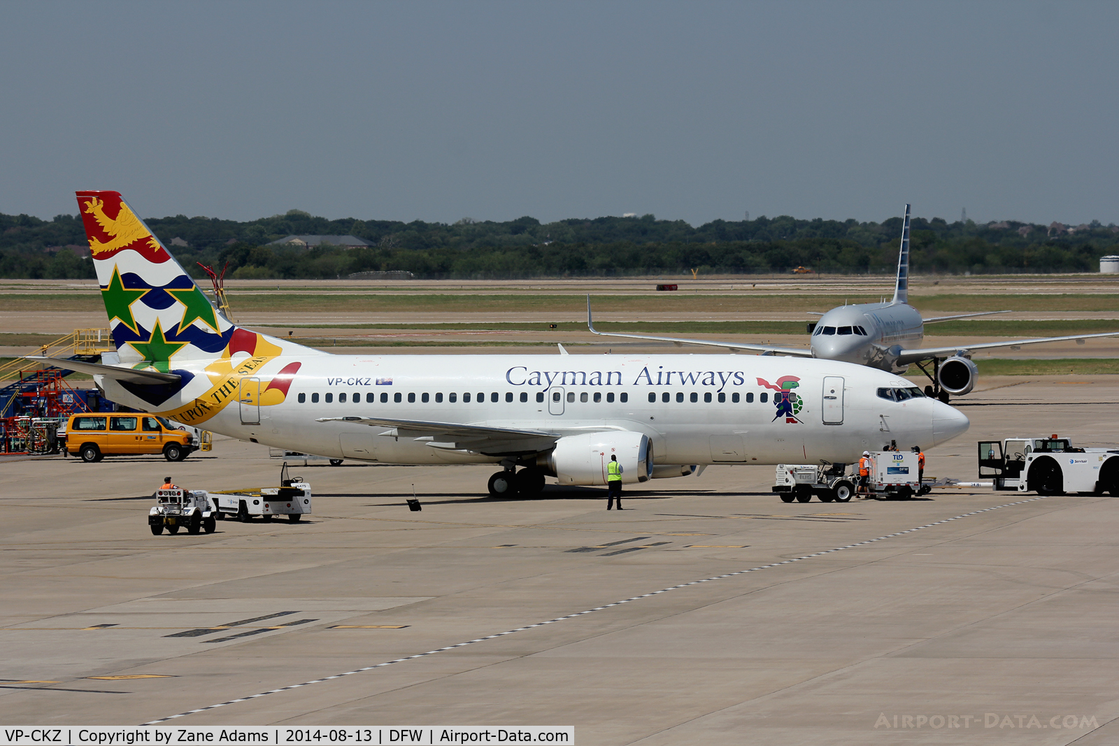 VP-CKZ, 1996 Boeing 737-36E C/N 27626, Cayman Airlines 737 at DFW Airport