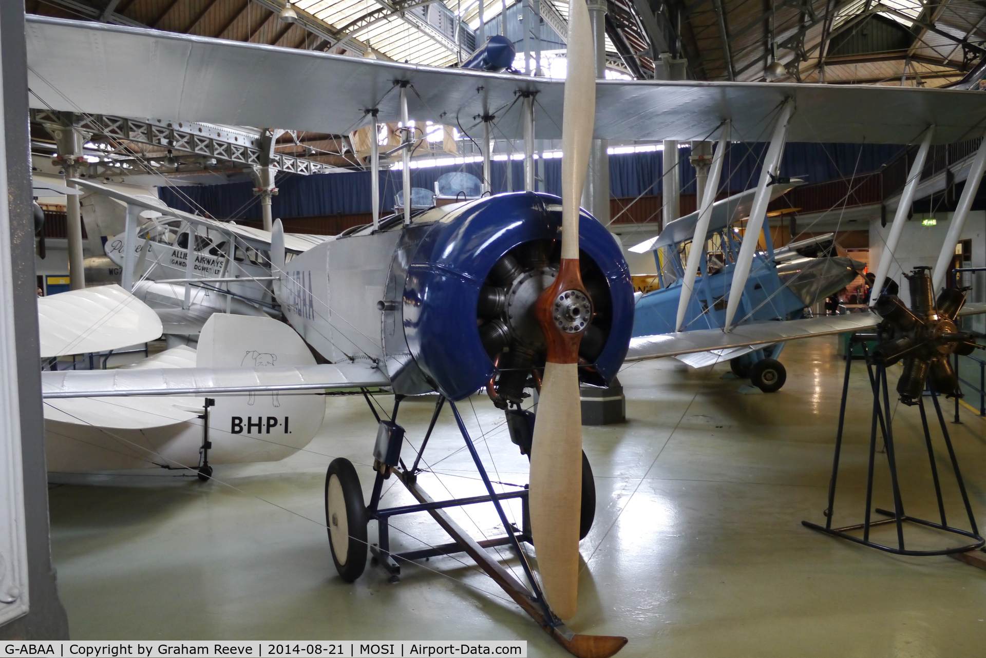 G-ABAA, Avro 504K C/N H2311, On display at the Museum of Science and Industry, Manchester.