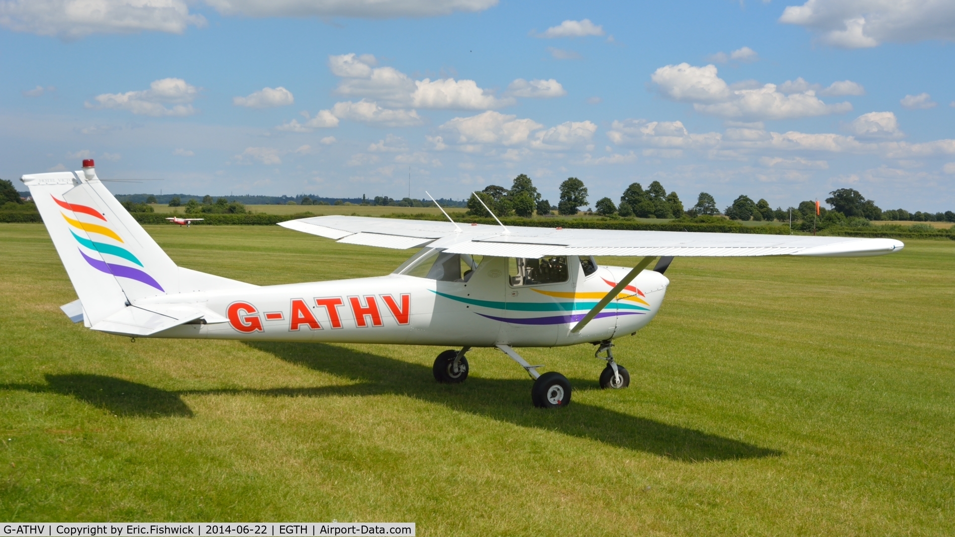 G-ATHV, 1966 Cessna 150F C/N 150-62019, 2. G-ATHV visiting Shuttleworth (Old Warden) Aerodrome.