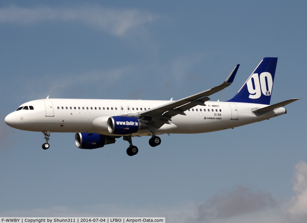 F-WWBY, 2014 Airbus A320-214 C/N 6184, C/n 6184 - For GoAir but ntu... Delivered to Frontier Airlines as N227FR
