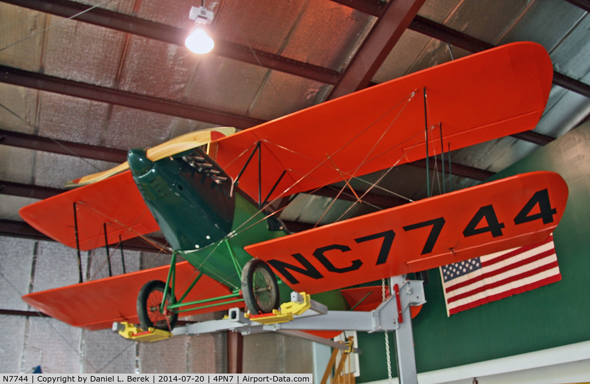 N7744, 1928 Fairchild KR-31 C/N 219, This 1928 beauty is part of the Eagle's Mere Air Museum collection and fully airworthy.